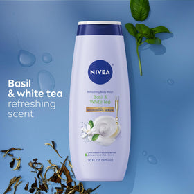 NIVEA after-shower skin close-up demonstrating softness and smoothness
