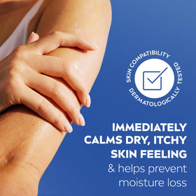 NIVEA application on arm illustrating soothing relief and hydration
