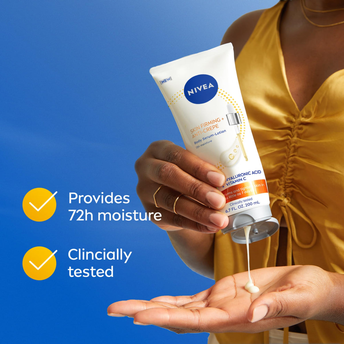 NIVEA back label close-up with ingredients and how-to-use benefits
