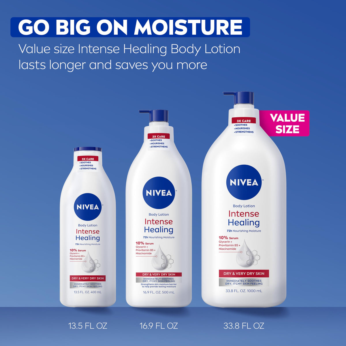 NIVEA on bathroom counter lifestyle scene showing daily routine benefit