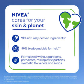 NIVEA in a bathroom lifestyle setting illustrating daily routine uplift