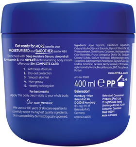 NIVEA in bathroom lifestyle shot showing everyday use and long-lasting moisture benefit