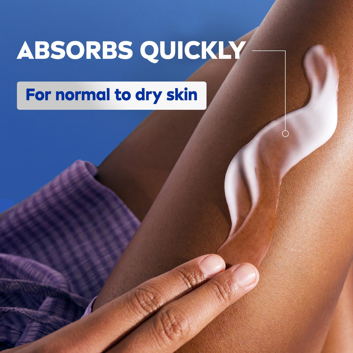NIVEA bottle label close-up emphasizing ingredients and dermatological testing