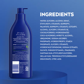 NIVEA bottle on bathroom shelf evoking everyday routine and convenience
