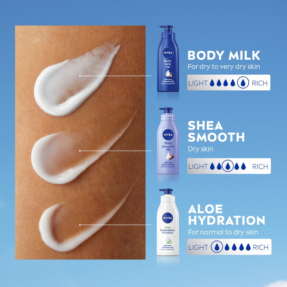 NIVEA bottle styled on bathroom shelf showing everyday routine convenience