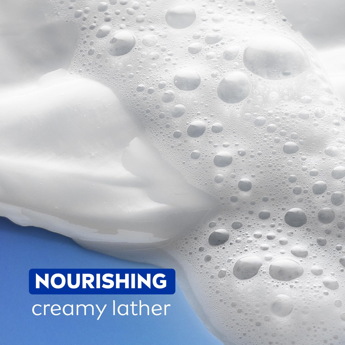 NIVEA bottle label showing recycled plastic symbol and eco-conscious benefit