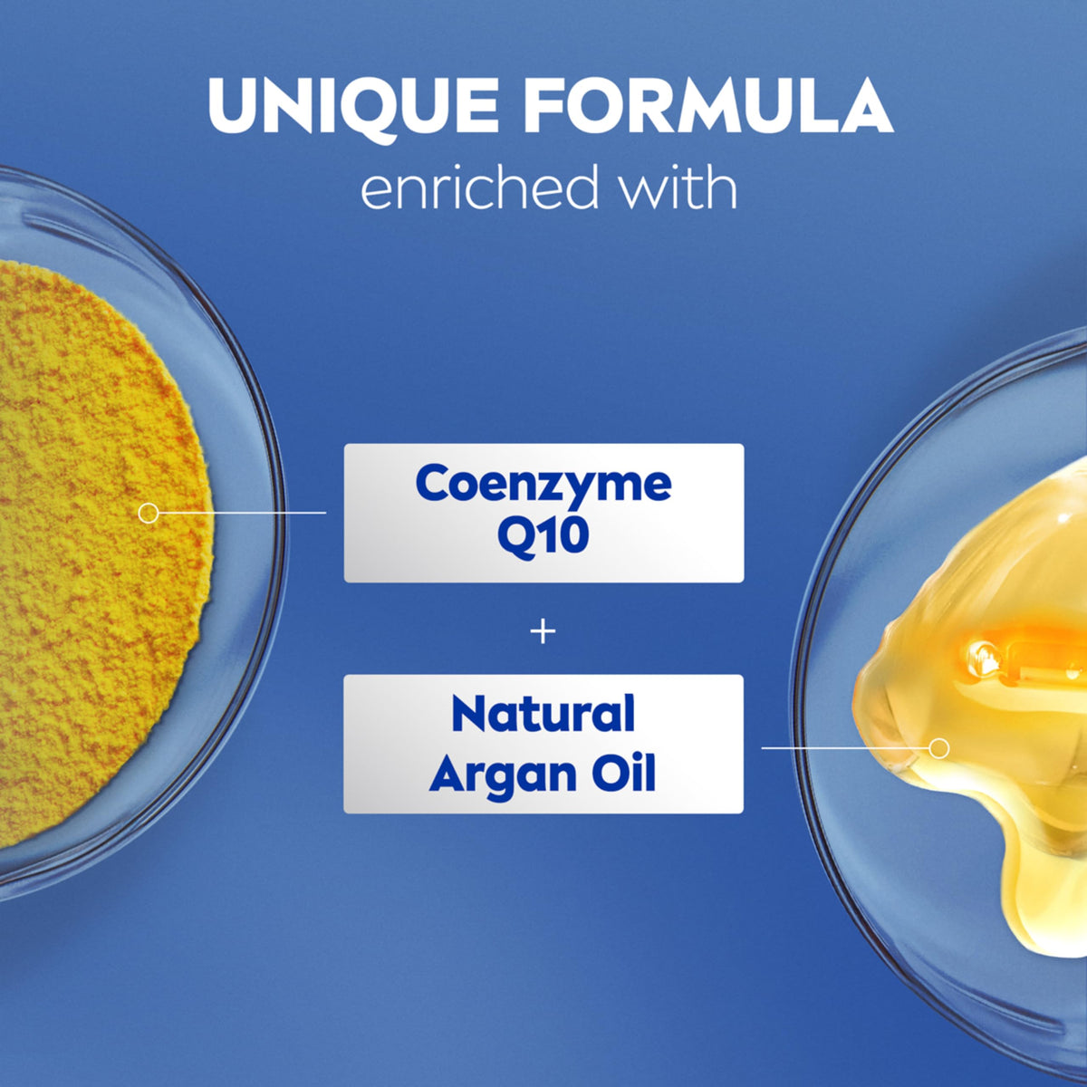 NIVEA bottle label noting recycled plastic packaging and eco benefit