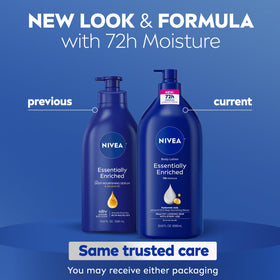 NIVEA texture close-up spread demonstrating fast absorption benefit