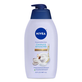 NIVEA front packaging showing 30 fl oz bottle and label, highlights hydration