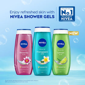 NIVEA open bottle with oil pearls visible for nourishing action