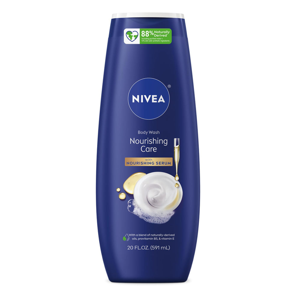 NIVEA front bottle shot shows packaging and 20 fl oz size benefit clarity