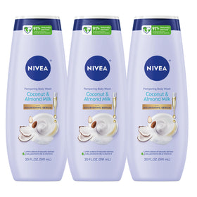 NIVEA front packaging showing coconut almond milk scent and hydrating benefits