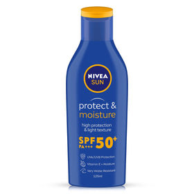 NIVEA front packaging showing SPF 50 and moisture benefits