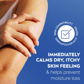 NIVEA being applied to hand demonstrating immediate soothing and relief