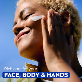 NIVEA product label close-up showing ingredients and trusted formulation