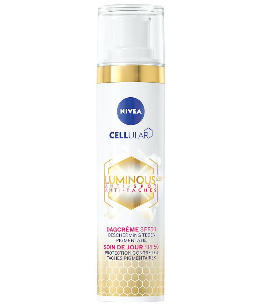 NIVEA applying brightening fluid to cheek for even-tone benefit