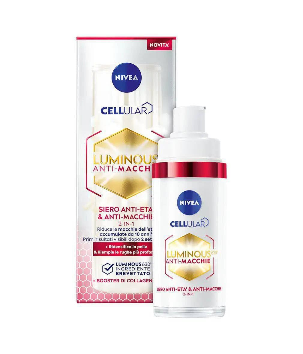 NIVEA serum placed by sink during morning routine illustrating layering under moisturizer