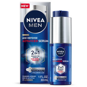 NIVEA MEN front packaging showing bottle and label benefits