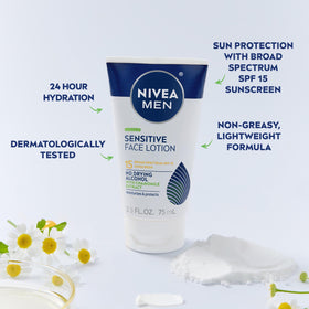 NIVEA MEN application on hand showing quick absorption and non-greasy finish