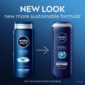 NIVEA MEN back label with ingredients and usage guidance for convenience