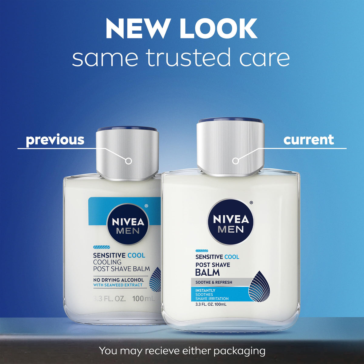 NIVEA MEN back label with ingredient details and directions