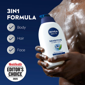 NIVEA MEN bamboo extract close-up highlighting soothing ingredient benefits
