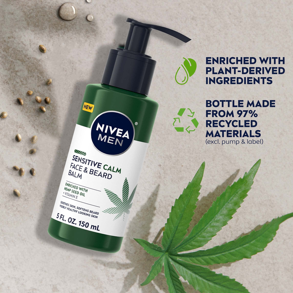 NIVEA MEN in bathroom during morning routine for calming comfort