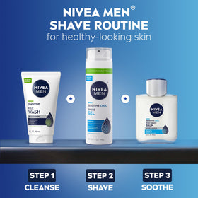 NIVEA MEN before and after calming shave irritation visual