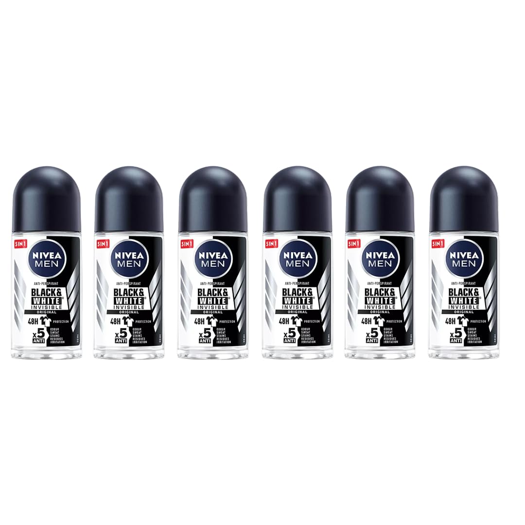 NIVEA Men front packaging showing roll-on bottle and benefits