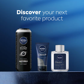NIVEA MEN recycled bottle focus promoting eco‑friendly packaging