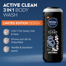 NIVEA MEN charcoal gel texture closeup demonstrates deep cleansing