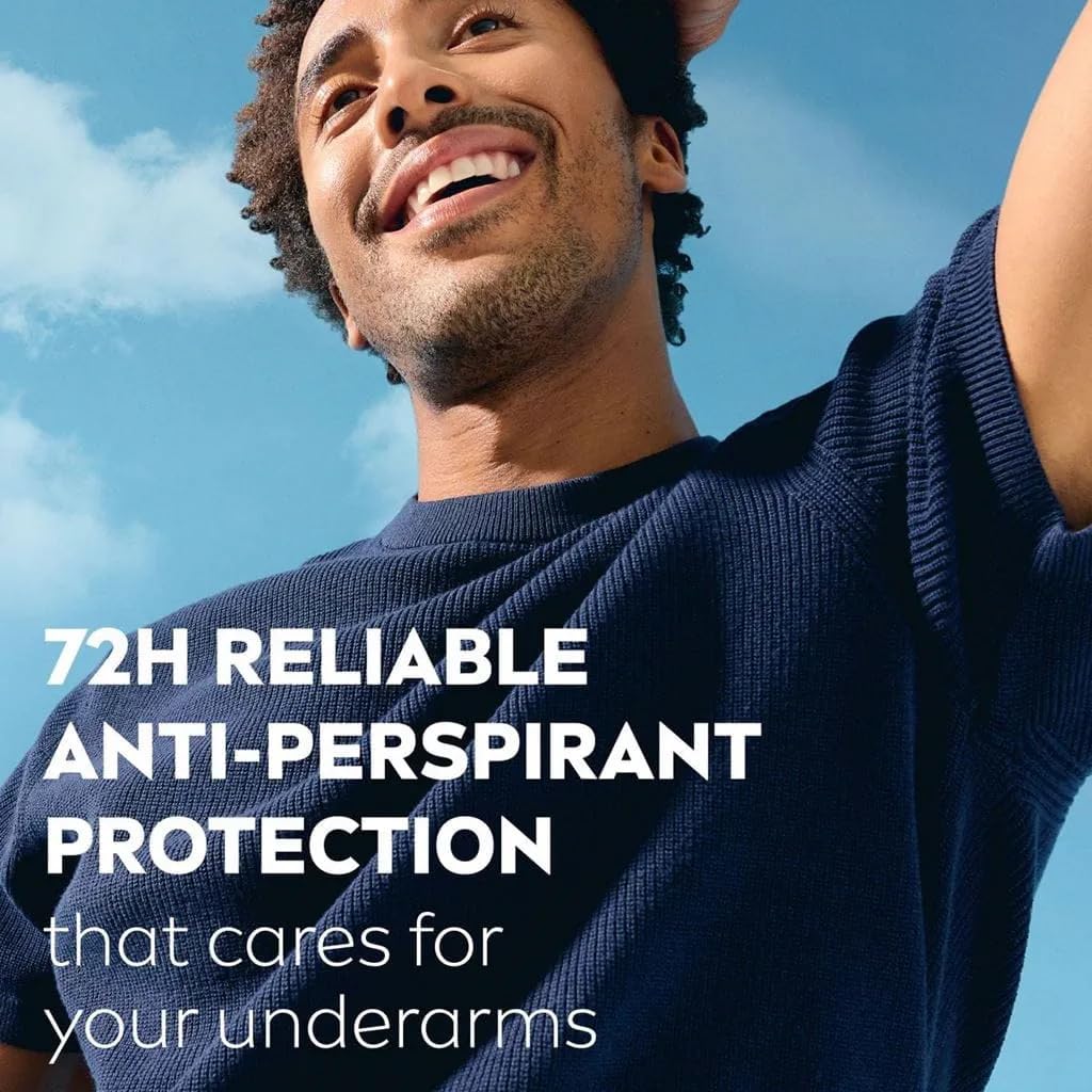 NIVEA Men Cool Kick roll-on close-up applied underarm demonstrating cooling feel and gentle skin comfort