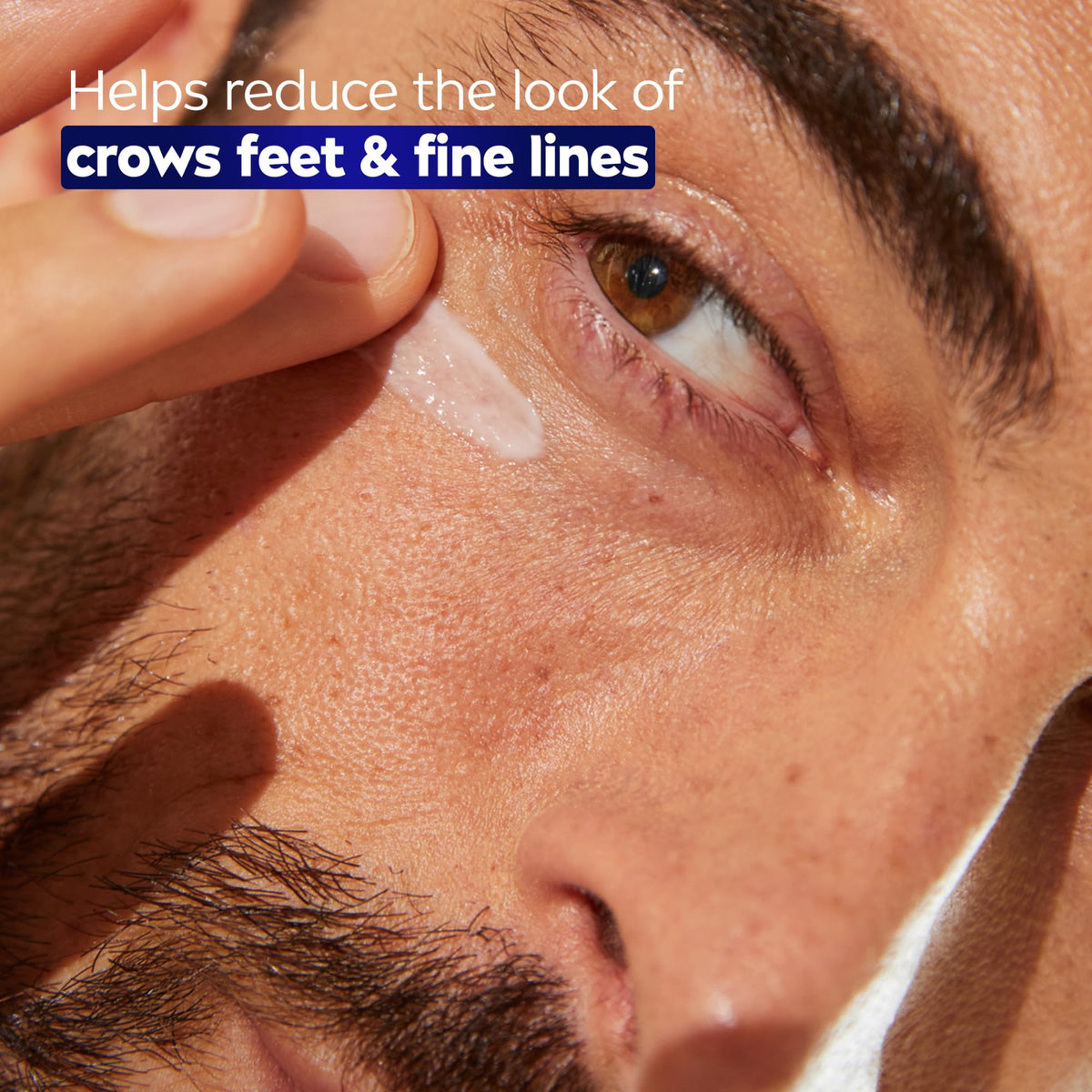 NIVEA MEN cream texture close-up showing lightweight hydrating formula