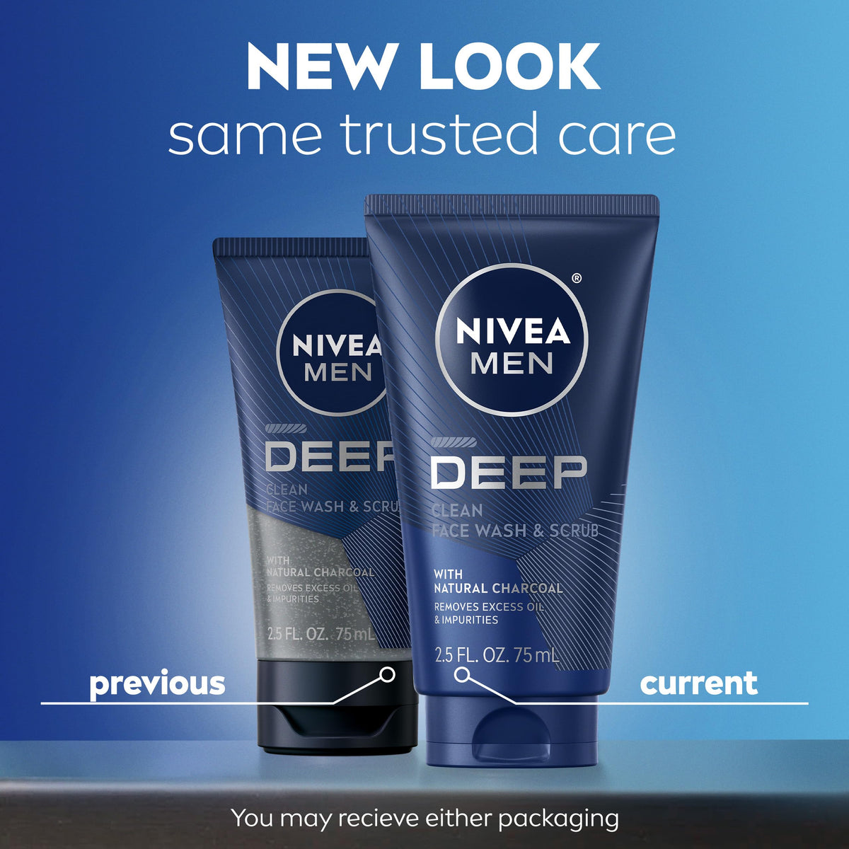 NIVEA MEN close-up of charcoal texture highlighting deep-clean action