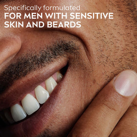 NIVEA MEN dermatologist-tested badge assuring gentle formulation