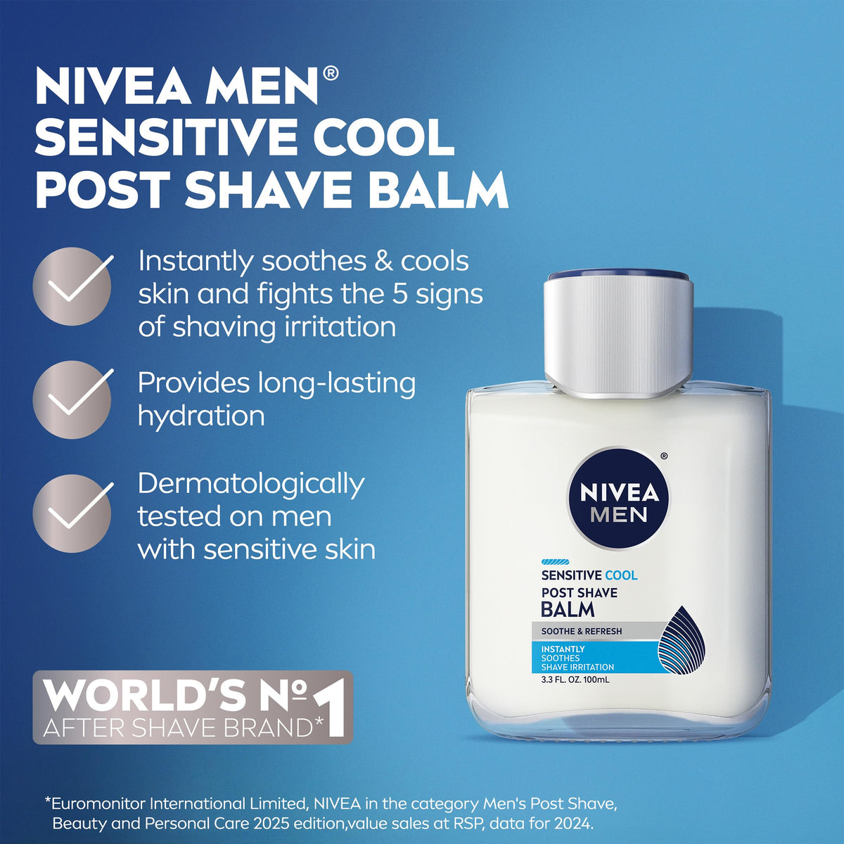 NIVEA MEN pump detail for easy one-hand dispensing