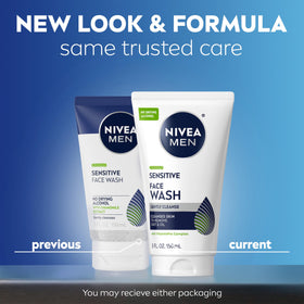 NIVEA MEN back label close-up highlighting ingredients and usage benefits