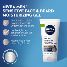 NIVEA MEN being applied to beard demonstrating conditioning and comfort