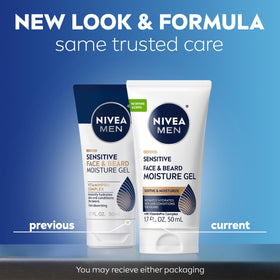 NIVEA MEN gel texture close-up highlighting lightweight, fast-absorbing feel