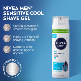 NIVEA MEN gel texture close-up showing smooth foam for better glide