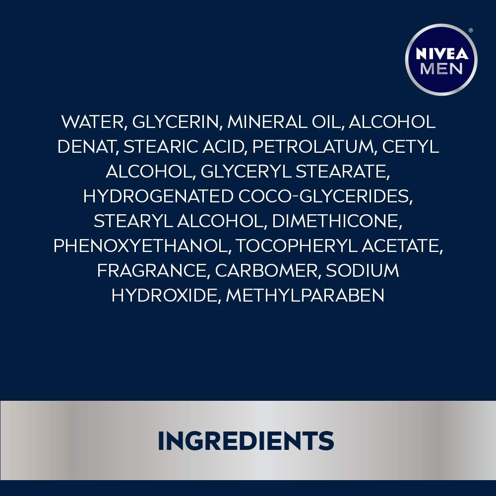 NIVEA MEN tin on bathroom counter in lifestyle setting showing daily routine benefit