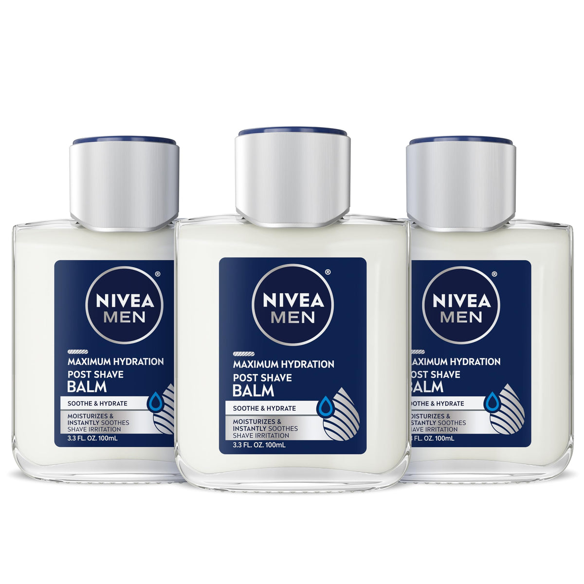 NIVEA MEN front packaging showing bottle and brand benefits