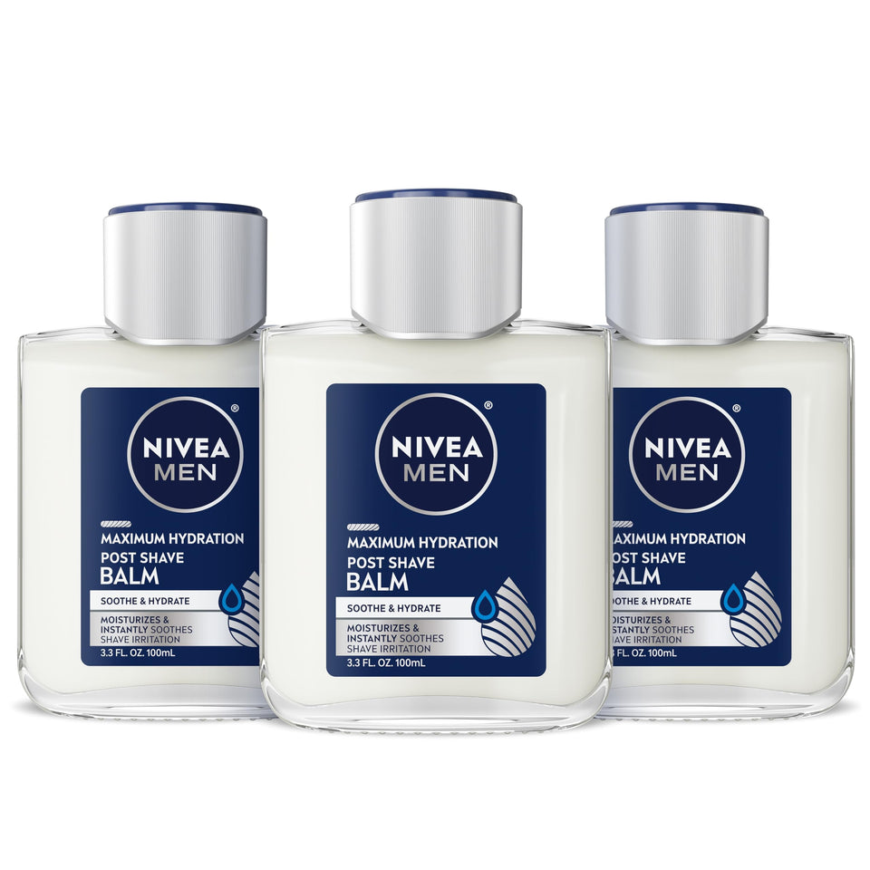 NIVEA MEN front packaging showing bottle and brand benefits