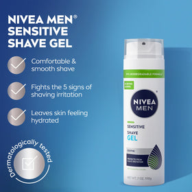 NIVEA MEN post-shave balm pump detail, easy dispensing for quick soothing