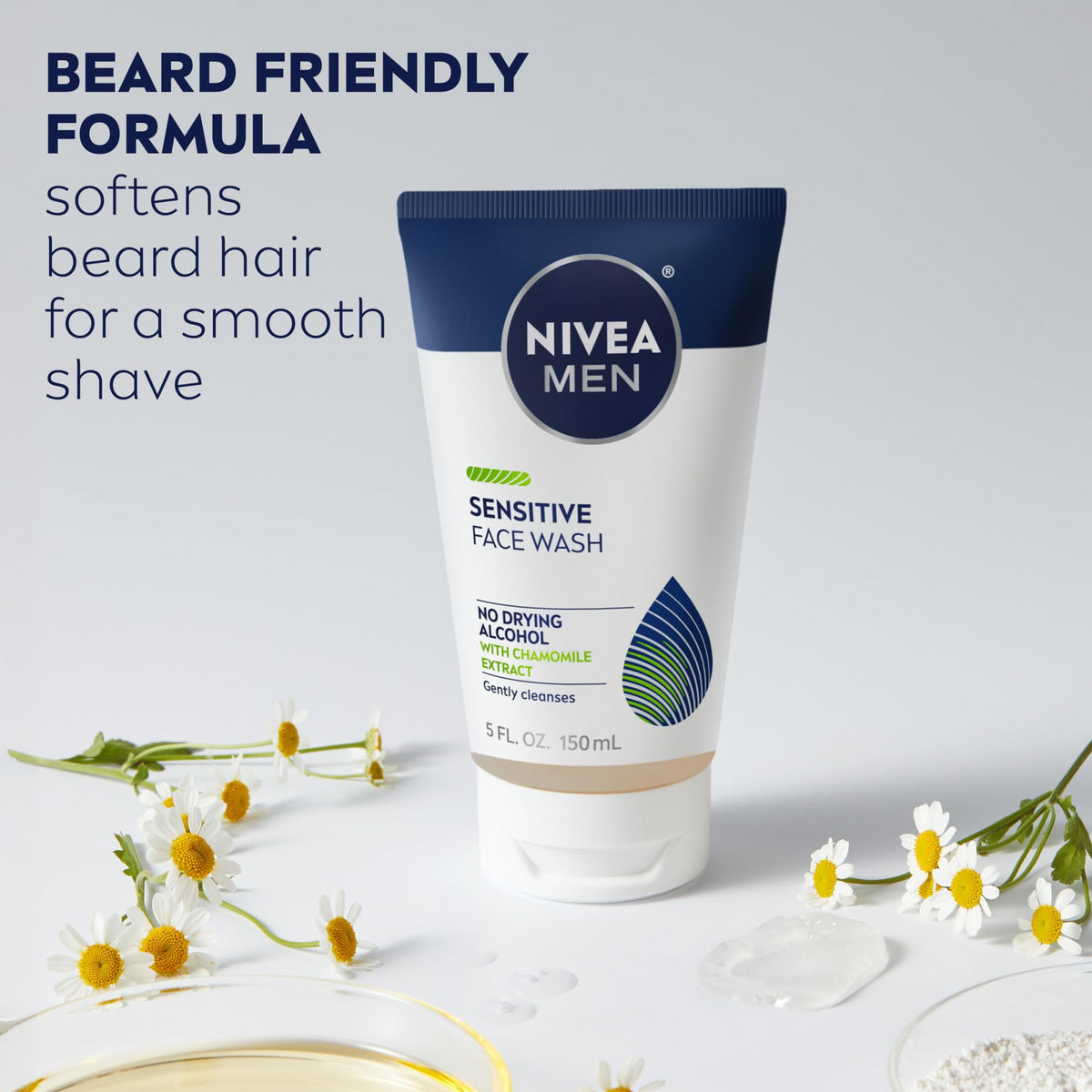 NIVEA MEN set with size comparison to show travel and home-friendly amounts
