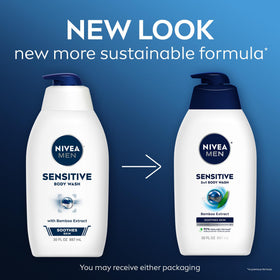 NIVEA MEN pump dispensed gel texture demonstrating moisturizing, non-drying feel