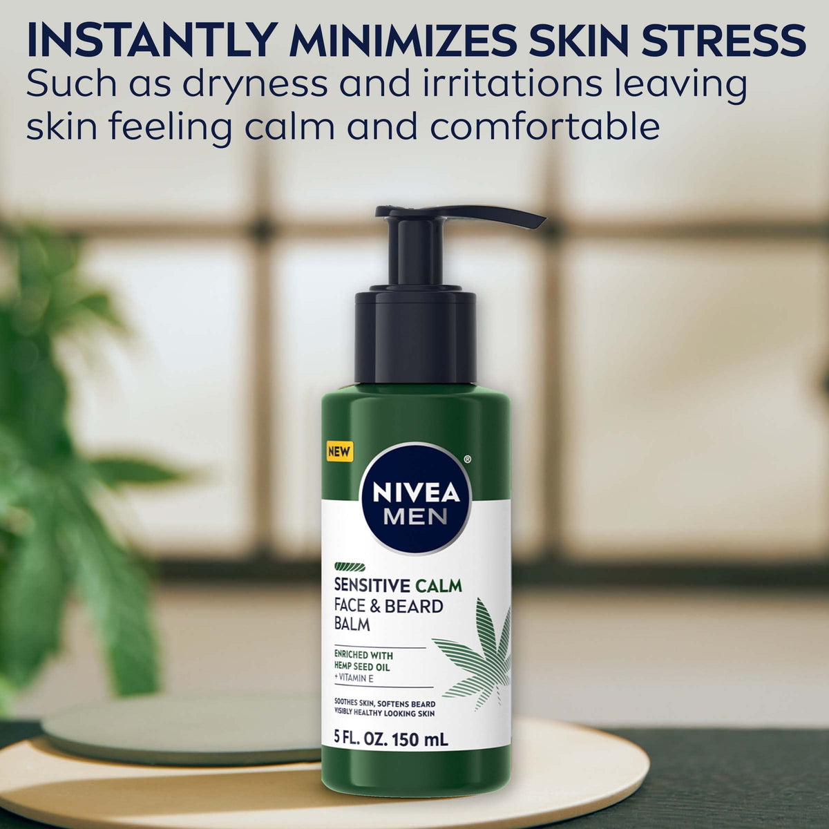 NIVEA MEN pump dispensing balm for hygienic, controlled use
