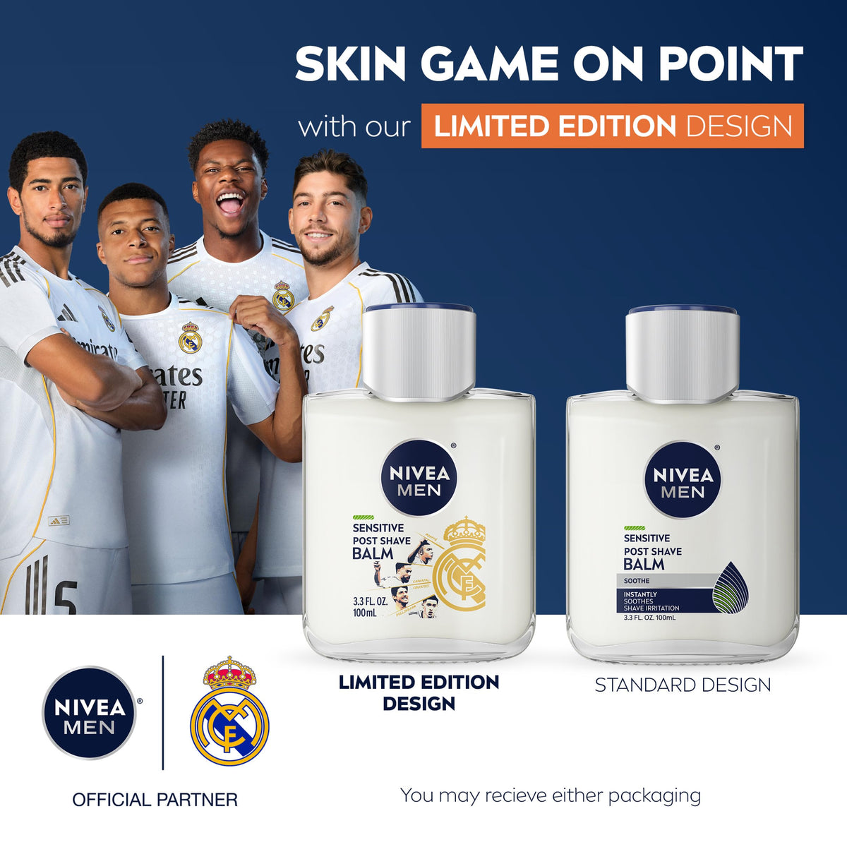 NIVEA MEN back label details listing ingredients and usage instructions