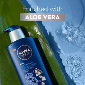 NIVEA MEN bottle in bathroom showcasing daily routine convenience