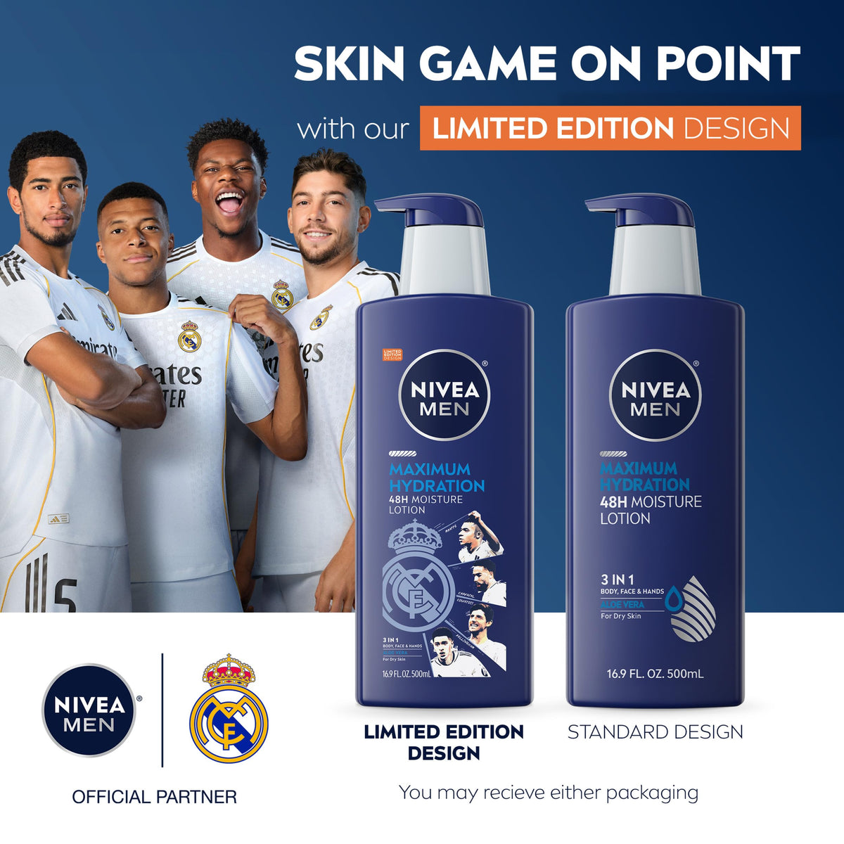 NIVEA MEN pump top close-up for easy dispensing and quick use